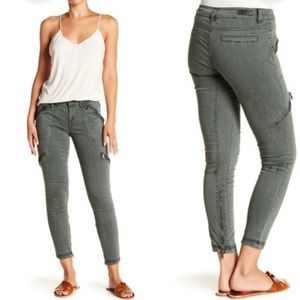 Blank NYC gray wash cargo zip pants size 31